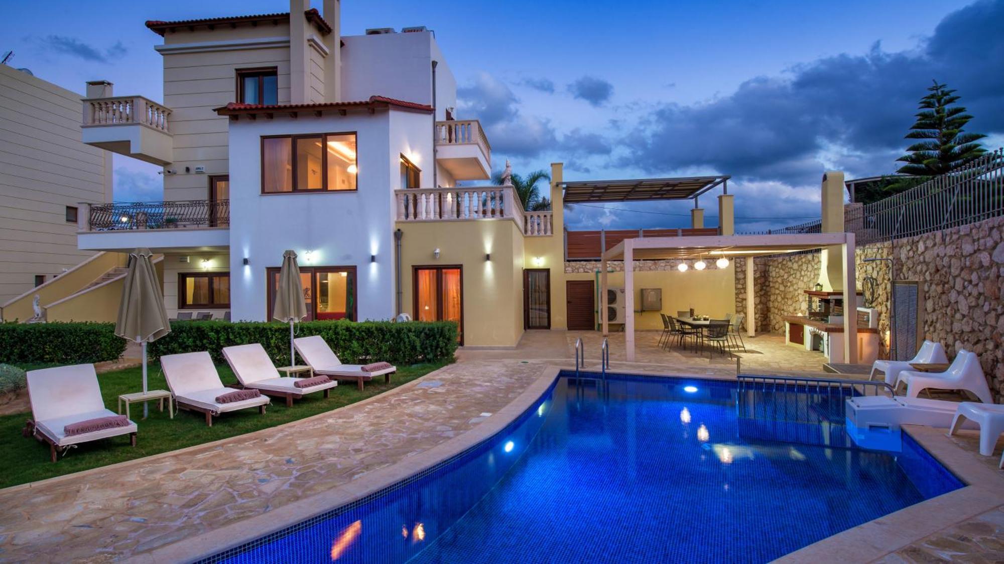 Azzuro Villa with private pool Hersonissos  Esterno foto